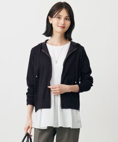 J.PRESS LADIES S Vis/Peスパーク ニット パーカー