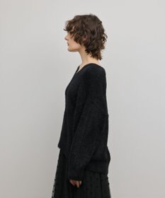 GRACE CONTINENTAL ラメフェザーニットトップ