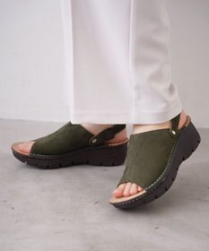 Pointer 本革 超軽量厚底サボサンダル