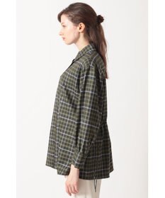 DAKS チェック ドローストリングオーバーシャツ