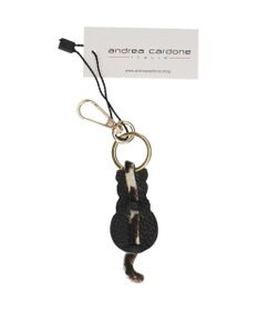 INTER-CHAUSSURES 【ANDREA CARDONE】ネコ型レザーキーチャーム