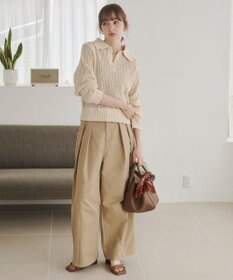 WEGO 【ANGIE VINTAGE】MIXメッシュポロニット