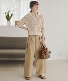 WEGO 【ANGIE VINTAGE】MIXメッシュポロニット