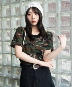 WEGO レイヤードキーネック半袖T