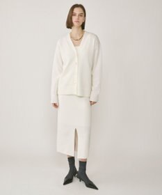 GRACE CONTINENTAL フィルムヤーンニットカーディガン