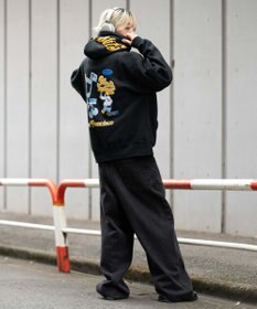 WEGO 【ユニセックス着用ITEM】別注BENDAVISグラフィックプルパーカー