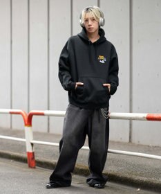 WEGO 【ユニセックス着用ITEM】別注BENDAVISグラフィックプルパーカー