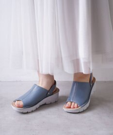 Pointer 本革 超軽量厚底サボサンダル