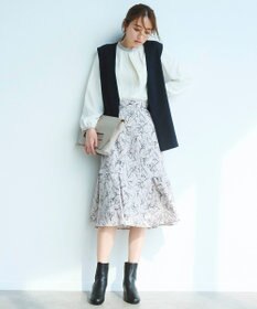 ANY SIS 【洗える】フラワーフクレジャカード スカート