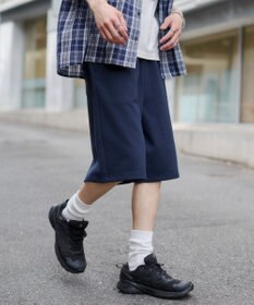 WEGO 【ユニセックス着用ITEM/SMサイズ展開/ウエストゴム】スウェットバギーショーツ