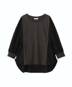 Green Parks ７分袖サイドシャーリングドッキングプルオーバ