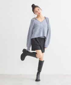 earth music&ecology 【WEB限定】SET2点ショートカーディガン＋リボンキャミソール