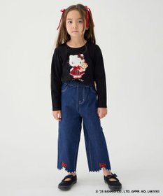ANY KIDS 【ハローキティ×ANY KIDS】アップリケ 長袖Tシャツ