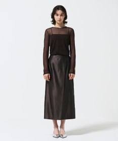 GRACE CONTINENTAL コーティングラップスカート