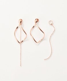 Phoebe 【限定セット】プチベゼルストーンネックレス×2wayグレースツイストラインイヤリング