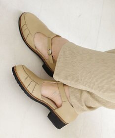 Pointer 本革 通気性Tストラップパンプス