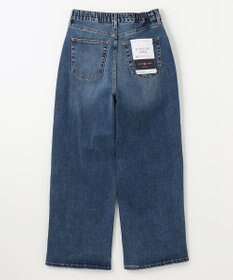 ANY 【洗濯機可/ウエストゴム/ストレッチ】ワイドデニムパンツ