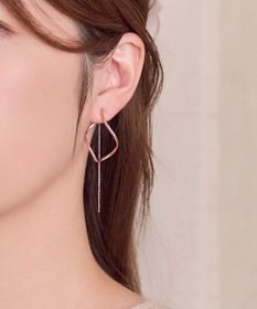 Phoebe 【限定セット】プチベゼルストーンネックレス×2wayグレースツイストラインイヤリング