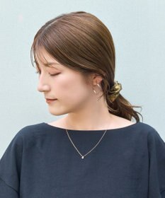 Phoebe 【限定セット】プチベゼルストーンネックレス×2wayグレースツイストラインイヤリング