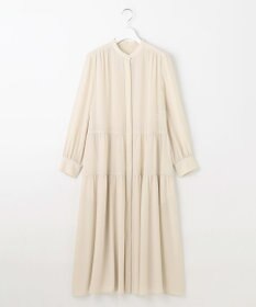自由区 L シルキータッチティアード ドレス