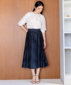 組曲 S 【セットアップ対応可】モノグラムプリントフレアスカート