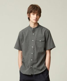 J.PRESS MEN 【HYBRID LINEN】 バンドカラーシャツ