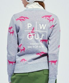 PW CIRCULUS 【こだわりシルエット/手洗い可】【WOMEN】フォックスモチーフニット