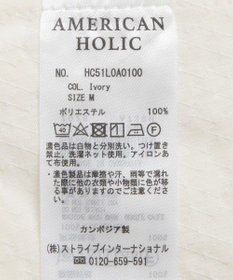 AMERICAN HOLIC ラグランジャガードロングブラウス