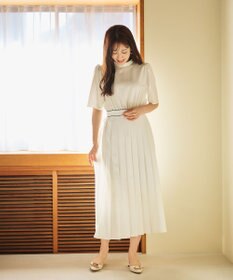 #Newans 〈花乃まりあさんコラボ〉ワイドプリーツワンピース