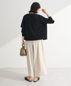 Green Parks イージーケアワイドガウチョパンツ