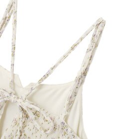 earth music&ecology フラワーバッククロスキャミワンピース