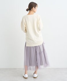 earth music&ecology レイヤード風ニットカーディガン