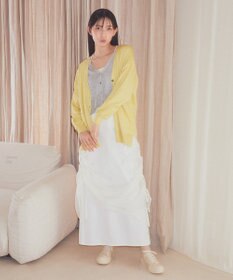 earth music&ecology レイヤード風ニットカーディガン