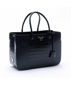 A.D.M.J. 【牛革】クロコダイル型押しトート32cm(Dカン付)