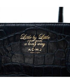 A.D.M.J. 【牛革】クロコダイル型押しトート32cm(Dカン付)