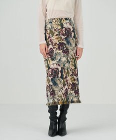 GRACE CONTINENTAL ゴブランジャガードタイトスカート