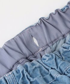 ANY KIDS 【一部店舗/WEB先行販売アイテム】【洗濯機可能】刺繍 ワイドデニムパンツ