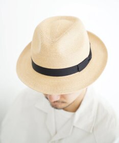 石田製帽 【UNISEX】 ラフィアブレード 中折れソフトハット