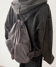 WEGO 【ユニセックス着用ITEM】ポケットデザインナップサック