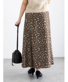 Te chichi レオパードジャガードナロースカート