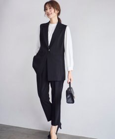 ANY SIS L 【セットアップ対応】セレモニーダブルクロス テーパードパンツ