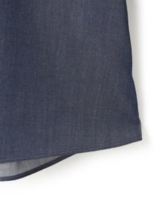 UNFILO シャンブレーデニム ギャザーブラウス