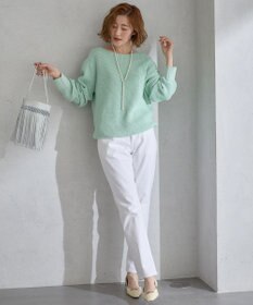 23区 【洗える】コットンギマ ボートネック ニット