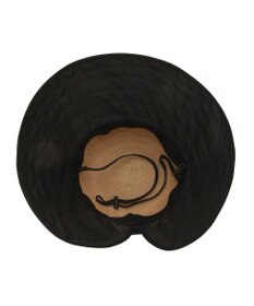 MOONBAT 【遮光100%/UPF50%＋/UVカット】洗えるバックリボン ブレードパラソルハット 手洗いOK/サイズ調整可能/吸水速乾/遮熱