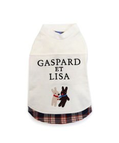 PET PARADISE リサとガスパール シンプル刺繍 Ｔシャツ 《であい柄》 小型犬