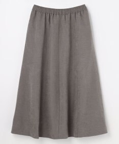 ANY 【ウエストゴム】スエードフレアスカート