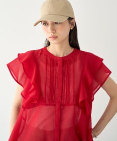 earth music&ecology ラッフルブラウス