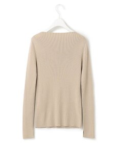 ICB 【洗える】エクストラファインメリノリブ ボートネックニット