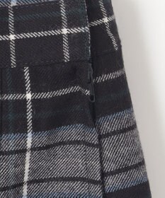 組曲 KIDS 【150-170cm】ウール綾チェック スカート（リボン付き）