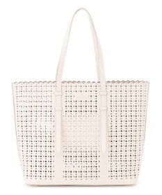 23区 フェイクレザー カットアウト トートバッグ